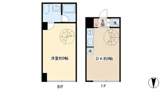 グランデ自由が丘【1階】の間取り