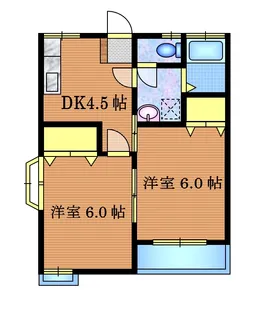 コーポ好美【1階】の間取り