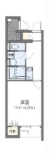クレイノ本町南【1階】の間取り