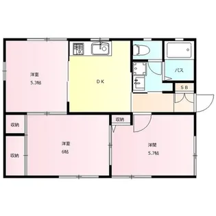 オークハイツ C【2階】の間取り
