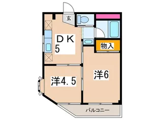 新明堂美しが丘パル【3階】の間取り