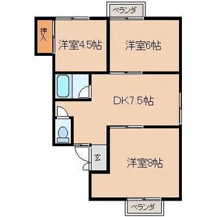 コーポ細清 No.6【2階】の間取り