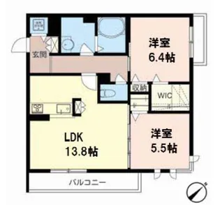 フォートフェリオ【3階】の間取り