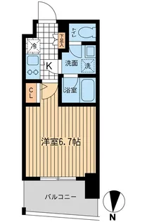 KDXレジデンス大山【5階】の間取り