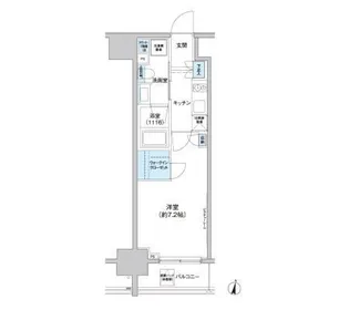 パークキューブ西新宿【10階】の間取り
