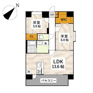 プレミール下南部【7階】の間取り