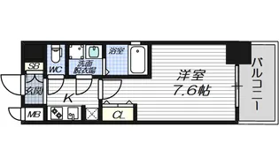 エスライズ梅田北【8階】の間取り