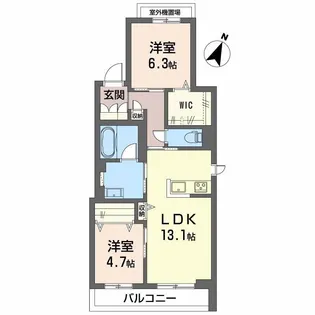ShaMaison sanyo【3階】の間取り