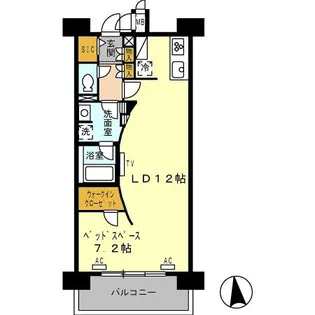 ロイヤルパークス西新井【1階】の間取り