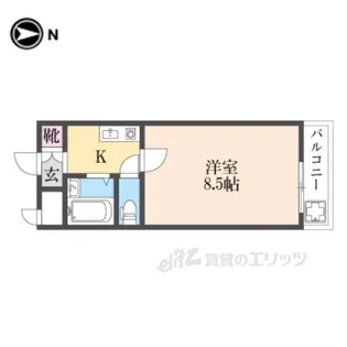 ヴィエンシャトレー小池【5階】の間取り