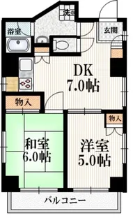 HSB町屋【6階】の間取り