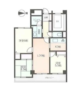 コーシンハイム一ツ橋学園【4階】の間取り