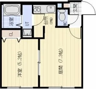 EXOR本通(エクソール本通)【3階】の間取り