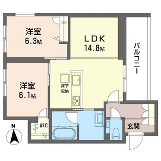 ハレ アネラ【1階】の間取り