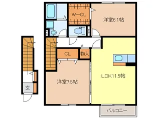 ソフィアコート【2階】の間取り
