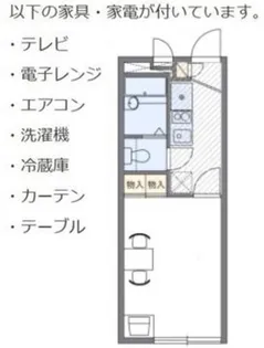 レオパレスAMAKUSA(13709)【2階】の間取り