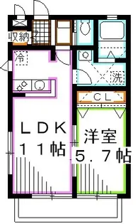 ガーデンテラス【2階】の間取り