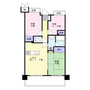 J’city新杉田【7階】の間取り