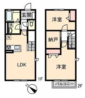 デューテラス西馬込A棟の間取り