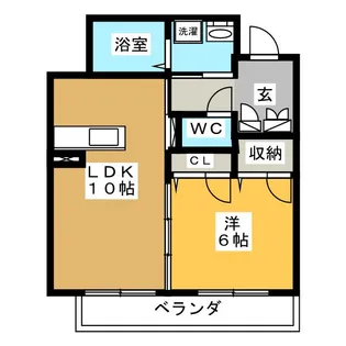 リオリエント花水木【1階】の間取り
