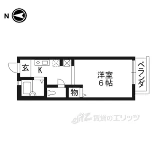 プリムヴェール【1階】の間取り