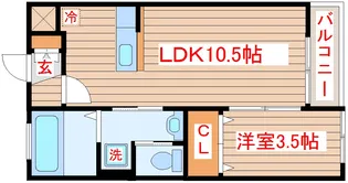 ホープフル清水沼【2階】の間取り