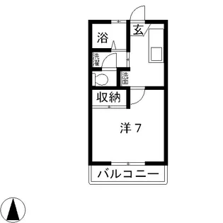 メゾン21 B【2階】の間取り