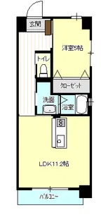 グッドウィル新屋敷【5階】の間取り