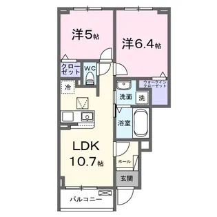 グランフォーレ博多【1階】の間取り