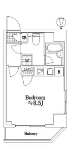 クレイシア錦糸町【8階】の間取り