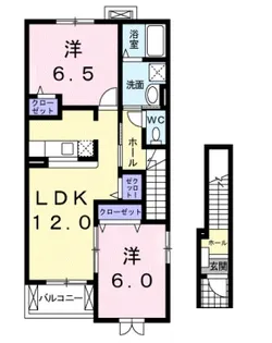 愛知県豊明市新栄町3【アパート】の間取り