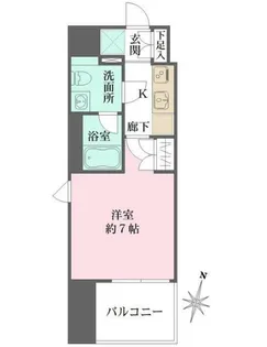 ベルフェリーク横濱山下町【8階】の間取り