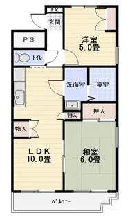 第2寿町マンション【5階】の間取り