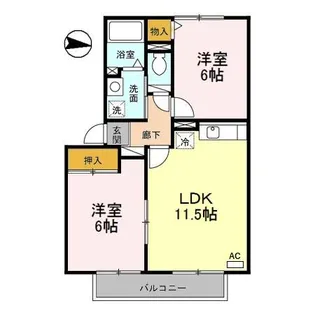 ミレニアム・D【2階】の間取り