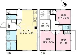 千葉県千葉市稲毛区園生町【一戸建】の間取り