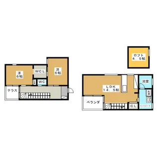 栃木県宇都宮市雀の宮4【一戸建】の間取り