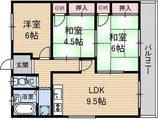 リビース音【3階】の間取り