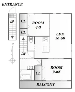 ピースリベルタ 川内北原【2階】の間取り