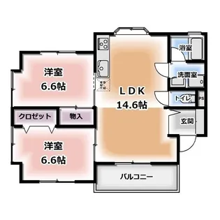 フジミパレス御門台【2階】の間取り