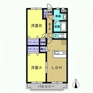 ユーミーフォルテ【1階】の間取り