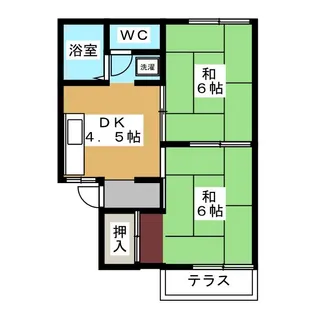2DKの間取り画像