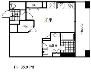 プレジール三ノ宮【13階】の間取り