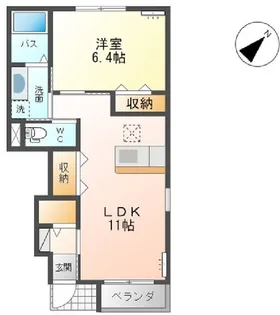 モアナマカナ【1階】の間取り