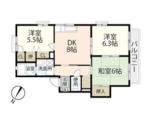 クレール日吉【2階】の間取り
