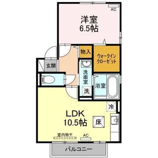 リビングタウン永井 E【1階】の間取り