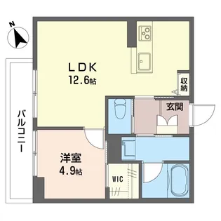 ジ ワン 今泉【2階】の間取り