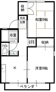 セジュール詫間B棟【2階】の間取り