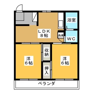コーポ静岡【5階】の間取り