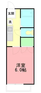 旭ハイツ【2階】の間取り