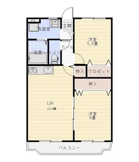 ゴールドタウン山田II【3階】の間取り